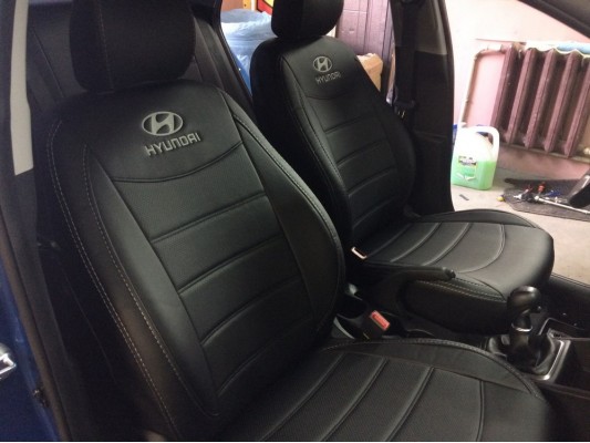 Авточехлы на Hyundai Solaris 2